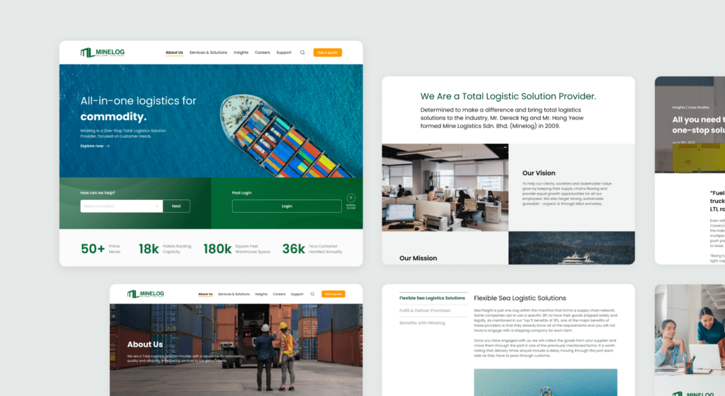 minelog digital transformation corporate website redesign