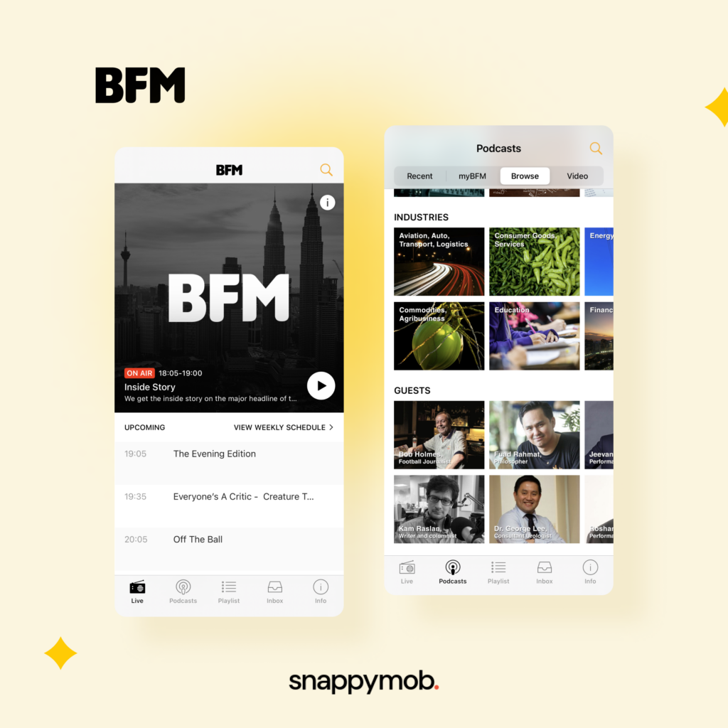 bfm app showcase